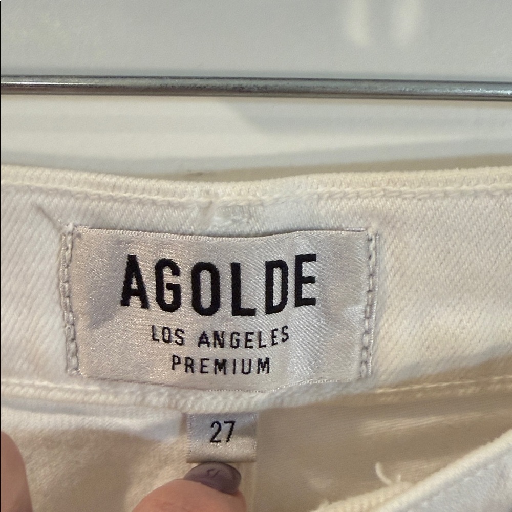 AGOLDE Nico High Rise White Jeans 27 - Picture 4 of 8